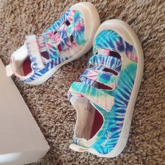 Kids girls size 10 tie dye sneaker shoes - Picture 2 of 6